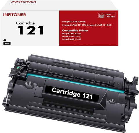 121 Toner Cartridge Black 1-Pack High Yield Compatible Toner Cartridge Replacement for Canon 121 CRG121 CRG-121 for imageCLASS D1650 D1620 1620 1650 Printer Ink