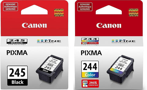 Canon PG-245 Black Ink Cartridge and Canon CL-244 Color Ink Cartridge