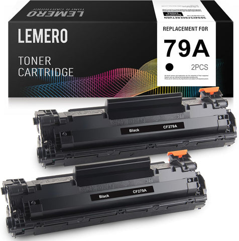 LEMERO Compatible Toner Cartridge Replacement for HP 79A CF279A to use with Laserjet Pro M12w M12a MFP M26nw M26a (Black, 2-Pack)