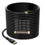 Jorenca 4K HDMI Cable 100FT(HDMI 2.0,18Gbps) Ultra High Speed Gold Plated Connectors,Ethernet Audio Return,Video 4K,FullHD1080p 3D Compatible with Xbox Playstation Arc PS3 PS4 PS9 PC HDTV-Black