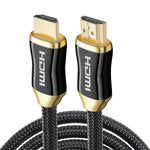 Super Short & High-End Metalic Braided 4K HDMI 2.0 Cable [4K 2160p@60Hz, 1080p] - 18Gbps - HDR, 3D, 2160P, 1080P, Ethernet, 15feet 4.6meter