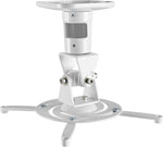 Amer Projector Mount - Heavy Duty Universal Ceiling Bracket LCD DLP Tilt 360° Swivel 30lbs (White)