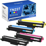 TN227 TN 227 TN227BK/C/M/Y High Yield 4 Pack Compatible Toner Cartridge Replacement for Brother TN227 TN223 TN-223BK/C/M/Y for MFC-L3770CDW HL-L3270CDW MFC-L3750CDW HL-L3290CDW HL-L3210CW HL-L3230CDW