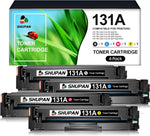 SHUPAN 131A Toner Cartridge Replacement for HP 131A 131X CF210A CF211X CF212A CF213A Compatible with HP Pro 200 Color M251nw M251nMFP M276nw M276n Printer (Black Cyan Yellow Magenta, 4 Pack)