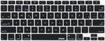 XSKN Spanish Language Black US Version Silicone Keyboard Cover Skin Compatible with 2020 New MacBook Air 13.3 inch A2179 A2337 with Touch ID Retina Display Keyboard