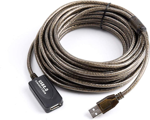 USB Extension Cable 15ft, USB 2.0 Hi-Speed Active Female Male USB cable15ft, Supports Data Transfer Rates up to 480 Mbp