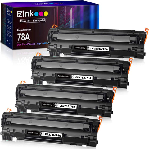 E-Z Ink (TM Compatible Toner Cartridge Replacement for HP 78A CE278A to use with Pro P1606dn, M1536dnf, P1566, P1560, P1606, M1536 Printer (Black?4 Pack)