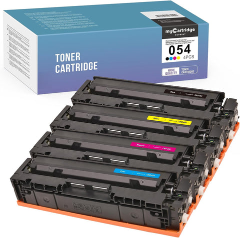 MYCARTRIDGE SUPRINT 054 Toner Cartridge Compatible Toner Cartridge Replacement for Canon 054 054H CRG-054 use with Color ImageClass MF642Cdw MF644Cdw MF641Cw LBP622Cdw LBP623Cdw Printer 4 Pack 054