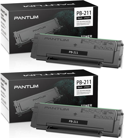 Pantum PB-211 Toner Cartridge Black 2 Pack Replacement P2500W, P2502W, M6550NW, M6600NW, M6552NW, M6602NW