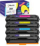 ManyJets 206A Compatible Toner Cartridge Replacement for HP W2110A 206A 206X W2110X Work with HP M283fdw M255dw M283cdw M282nw Printer (Black Cyan Yellow Magenta,4-Pack)