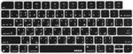 XSKN Shortcuts and Languages Series Silicone Keyboard Cover Skin for Apple 2021 Released iMac M1 Chip Magic Keyboard with Touch ID A2449 with Lock Key A2450 Keyboard (US Version Arabic Black)