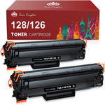 Toner Kingdom Compatible Toner Cartridge Replacement for Canon 128 CRG128 126 ImageCLASS D530 MF4770N MF4890DW D550 MF4880DW LBP6230DW MF4450 D560 Faxphone L100 L190 Laser Printer(Black,2-Pack)