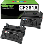 ToBeter Compatible 81A Toner Cartridge Replacement for HP CF281A 81X 81 281A 281, for Enterprise MFP M604 M604dn M604n M605 M605dn M605n M605x M606 M606dn M630 M630h M630z Laser Printer(Black, 2 Pack)