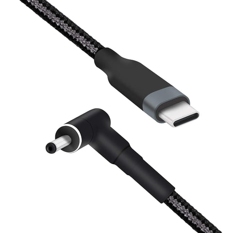 CERRXIAN 6.5ft 100W PD USB Type C Male Input to 90 Degree DC 3.0 x 1.1mm Male Power Charging Cable for Acer Chromebook CB3 CB3-111 R11 11 13 14 15 C720 C740, Iconia W700 W700P(3011)