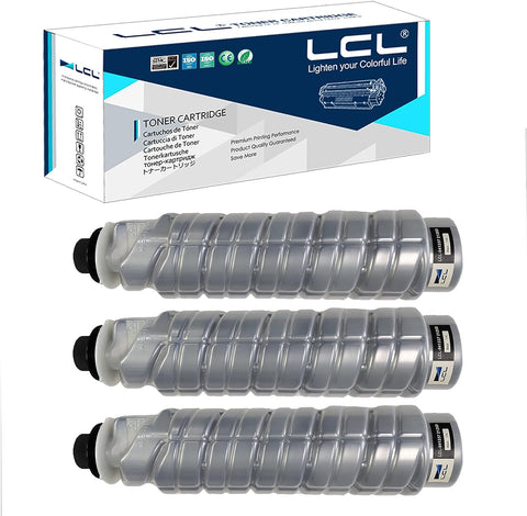 LCL Compatible Toner Cartridge Replacement for Ricoh 841337 Type 2120D 11000 Pages 1022 1027 2022 2027 3025 3030 3352 MP 2510 2550 2851 3010 3350 3351 Models (3-Pack Black)