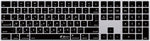 KB Covers Hebrew English Keyboard Cover Compatible with Wireless Magic Keyboard w NumPad 2016+ | Ultra Thin Dust Water & Dirt Resistant Silicone Skins