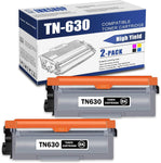 TN630 Compatible TN-630 Black Toner Cartridge Replacement for Brother TN-630 HL-L2300D HL-L2305W MFC-L2680W MFC-L2685DW DCP-L2520DW DCP-L2540DW Toner.(2 Pack)