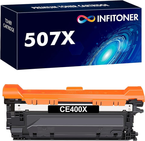 507A 507X Black High-Yield Toner Cartridge Compatible Replacement for HP 507X 507A CE400X CE400A HP Laserjet Enterprise M551 M551n M551dn M551xh M570dn M570dw M575f Printer