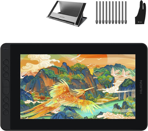 HUION Kamvas 12 Drawing Tablet with Screen Digital Art Tablet with Stand Tilt Support for Artist, Beginner, Work with PC, Mac, Mobile, Orange