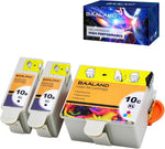 BAALAND Compatible Kodak 10XL 10B 10C Combo Ink Cartridges 3 Pack (2 Black, 1 Color) Use for Kodak Printer ESP3250 ESP5250 5100 5300 5500 6150 ESP3 ESP5 ESP7 ESP9 Hero 7.1, 9.1