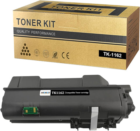 ASEKER Compatible Toner Cartridge TK 1162 TK1162 TK-1162 1T02RY0US0 Black for Kyocera ECOSYS P2040 P2040dw P2040dn Laser Printers