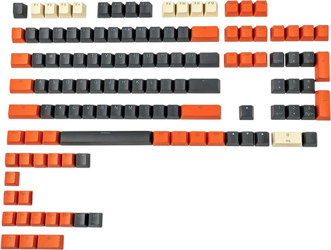 Carbon Miami PBT Double Shot Shine Through ANSI Backlit Keycaps for MX Mechanical Keyboard Melody 96 KBD75 68 61 87 104 Keychron(Only Keycap) (Reversed Carbon)