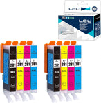 LCL Compatible Ink Cartridge Replacement for Canon CLI-281 CLI-281XL CLI-281XXL TR7500 TR7520 TR8500 TR8520 TS6120 TS6220 TS6320 TS702 TS8120 TS8220 TS8320 TS9100 TS9120 TS9520 (8-Pack 2BK 2C 2M 2Y)