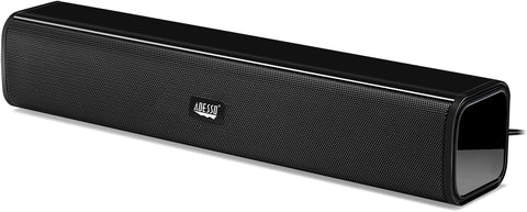 Adesso Xtream S5 USB Sound Bar Speaker for PC Desktop 5W x 2, Black