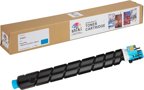 SHIKI Compatible Toner Cartridge for Kyocera TASKalfa 2552ci/2553ci CopystarCS2552ci/CS2553ci Cyan (TK8347C). Estimated Print Yield. Yield May Vary depending on Usage. 12,000 Pages