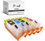 F-INK 5 Colors Empty Refillable Ink Cartridges Replacement for Canon 280XXL 281XXL PGI-280XXL CLI-281XXL for Pixma TR8620 TR8622 TS6220 TR8520 TS9520 TS6120 TR7520 TS9521C TS6320 TS702 Printer