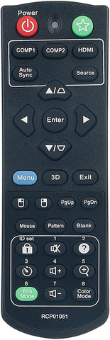 RCP01051 Replacement Remote Compatible with Viewsonic Projector PJD5255 PJD5253 PJD5555W PJD5155 PJD5250 PJD5151 PJD5153