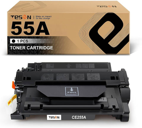 TESEN 55A CE255A Compatible Toner Cartridge Replacement for HP 55A CE255A for HP P3015dn P3015x P3015 Pro 500 MFP M521dn M521dw M521 M525 Printer 1 Pack Black