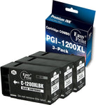 EASYPRINT Compatible 1200XL Ink Cartridges PGI-1200 PGI1200XL to Used for Canon MAXIFY MB2720 MB2120 MB2320 MB2020 MB2350 MB2050 (3-Black Pack-High Yield)