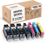 TESEN Compatible 280XXL 281XXL Ink Cartridge Replacement for Canon 280 281 XXL PGI280XXL CLI281XXL Use with PIXMA TR8520 TR8620 TS6220 TS6320 TR7520 TS6120 TS9120 TS8120 Printer, 7 Pack Color Set