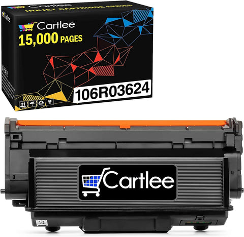 Cartlee Compatible Toner Cartridge Replacement for Xerox Workcenter 3335 Toner for 106R03624 High Yield for WorkCentre Workcenter 3335 3345 Phaser 3330 - 15000 Pages (Black)