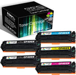 Green Toner Supply (5-Pack, Extra Black) Compatible HP 201X Toner Cartridge CF400X CF401X CF402X CF403X | 2xK+CYM | Replacement for HP Color Pro M252n M252dw MFP M274n M277n M277dw Toner Printer