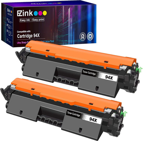 E-Z Ink (TM Compatible Toner Cartridge Replacement for HP 94X CF294X High Yield 94A CF294A Compatible with Laserjet M118dw, M148dw, M148fdw, M149fdw, M118, M148 Printer (High Yield, Black, 2 Pack)