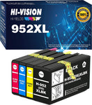 (B+C+M+Y) HI-Vision Compatible HP 952XL 952 Ink Cartridge Replacement for HP OfficeJet Pro 8710 8720 7740 8740 7720 8730 8210 8715 8216 8725 8702 Printer (Updated Chips)