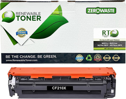 Renewable Toner Compatible High Yield Toner Cartridge Replacement for HP CF210X 131X Laser Printers M251n M276n M251nw M276nw (Black)