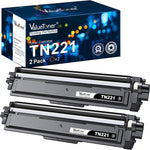 Valuetoner Compatible Toner Cartridge Replacement for Brother TN221BK TN221 TN 221 TN-221 to use with HL-3140CW HL-3150CDN HL-3170CDW MFC-9330CDW HL-3180CDW MFC-9130CW Printer (Black,2 Pack)