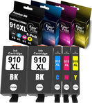 EASYPRINT (2xBK with CMY) Compatible 910xl Ink Cartridge Replacement for HP 910xl Used for OfficeJet 8010/8012/8013/8014/8015/8017/8018 eSeries; Pro 8020/8022/8023/8024/8025/8026/8028/8035 eSeries