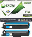 Renewable Toner Compatible Toner Cartridge Replacement for Brother TN227C TN227 Printers HL-L3210 HL-L3230 HL-L3270 HL-L3290 MFC-L3710 MFC-L3750 MFC-L3770 (Pack of 2 Cyan)