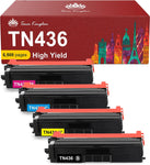 Toner Kingdom Compatible Toner Cartridge Replacement for Brother TN436 TN433 High Yield TN-436 433 TN431 431 for Brother HL-L8360CDW HL-L8360CDWT MFC-L8900CDW HL-L8260CDW MFC-L8610CDW Printer (4 Pack)