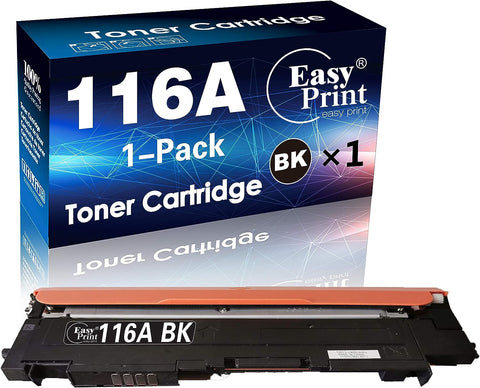 EASYPRINT Compatible 116A Toner Cartridges Black 116A W2060A Used for HP Color Laser MFP178nw 179fnw 150a 150w 150nw Printers, (1x Black)