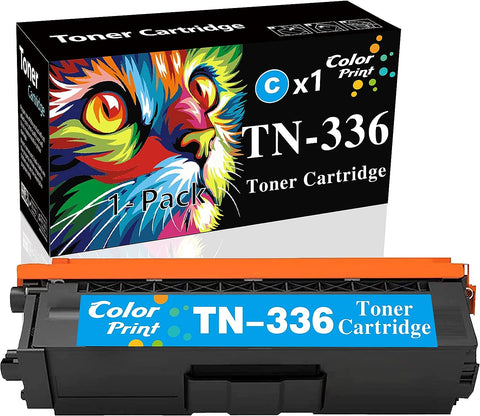 ColorPrint Compatible TN336 Cyan Toner Cartridge High Yield Replacement for Brother TN-336 TN336C TN336 TN331 for HL-L8350CDW MFC-L8850CDW HL-L8350CDWT HL-L8250CDN MFC-L8600CDW Printer (1-Pack)