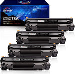 Uniwork Compatible Toner Cartridge Replacement for HP 78A CE278A use for Laserjet Pro P1606dn M1536dnf P1566 P1560 P1606 M1536 Printer Tray, 4 Black