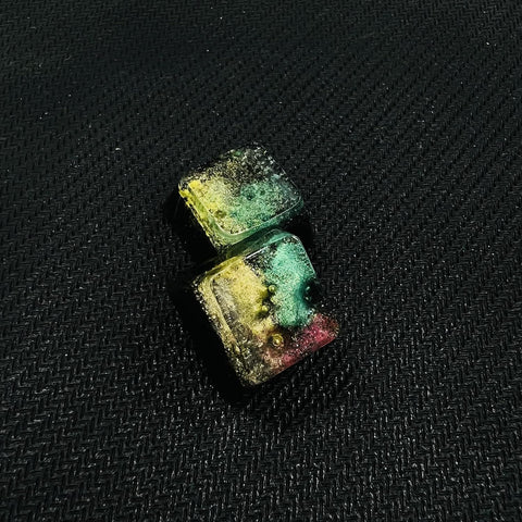 LINWIN Custom Keycap 2 Keycaps Resin Keycap Mechanical Keyboard Keycap for MX Mechanical Keyboard Unique Gifts for Friends