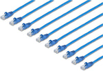 StarTech.com 15 ft. CAT6 Ethernet Cable - 10 Pack - ETL Verified - Blue CAT6 Patch Cord - Snagless RJ45 Connectors - 24 AWG Copper Wire - UTP Ethernet Cable (N6PATCH15BL10PK)