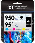 INKjetsclub Compatible for HP 950XL / 951 XL (4 Pack) Ink Cartridges. Works with OfficeJet 8600, OfficeJet Pro 251dw, 276dw, 8100, 8610, 8620, 8625, 8630 Printers.