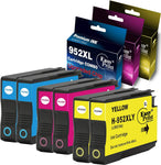 EASYPRINT (Lastest Version Chips) Compatible (Double-Pack for Cyan+ Magenta+ Yellow) 952XL Ink Cartridges Used for High Yield OfficeJet Pro 8710 8720 7740 8740 7720 8210 8216 8725 8702 (Total 6-Pack)